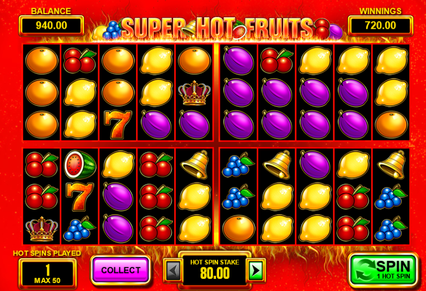 hot fruits 20 cash spins slot